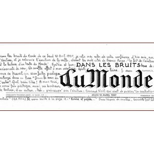 Manchette du Monde, exemple 1