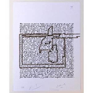 A 6.- dessin original sur manuscrit